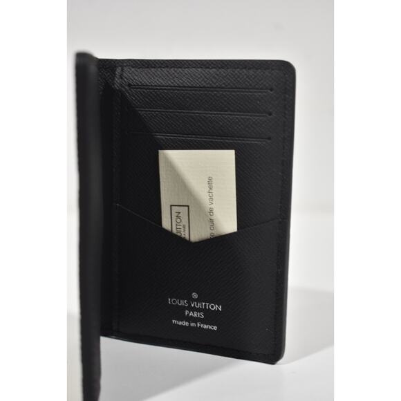 Louis Vuitton Black Epi Leather Yellow Monogram Logo Pocket Organizer Wallet - Picture 6 of 7